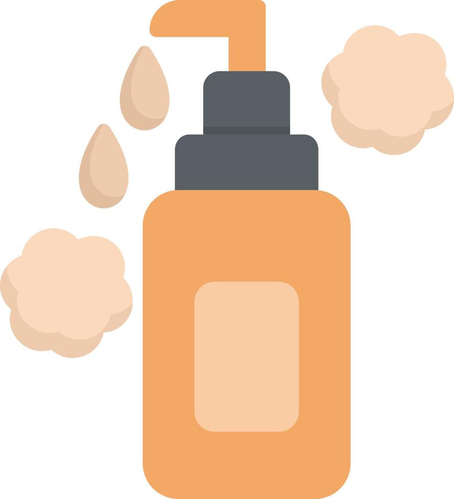 Face Cleanser Flat Icon vector