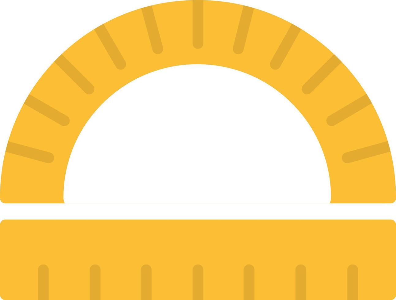 Protractor Flat Icon vector