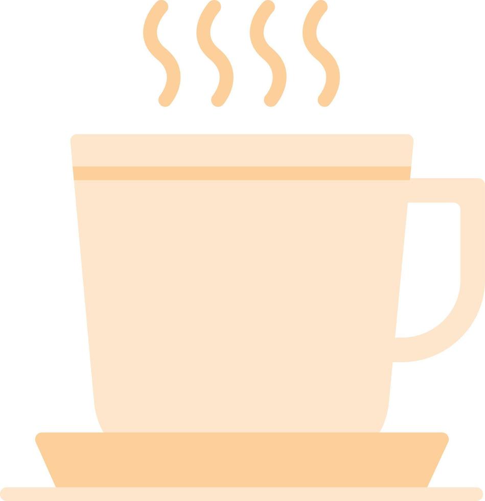 icono plano de descanso para tomar café vector