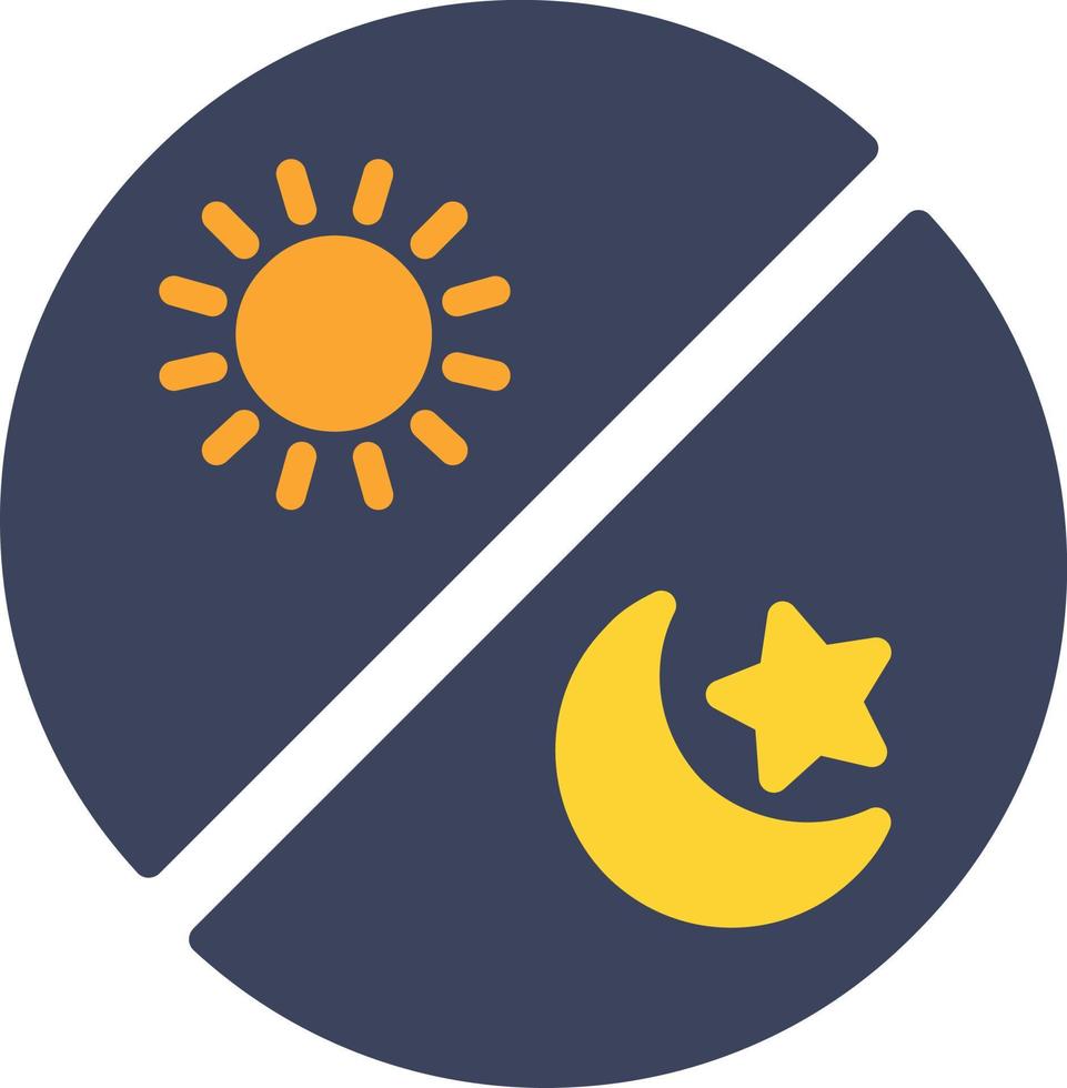 Day And Night Flat Icon vector