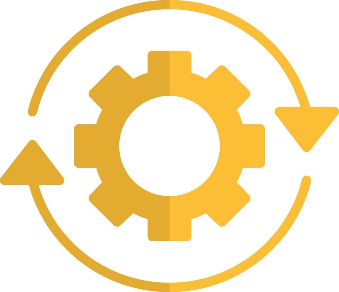 Workflow Flat Icon vector