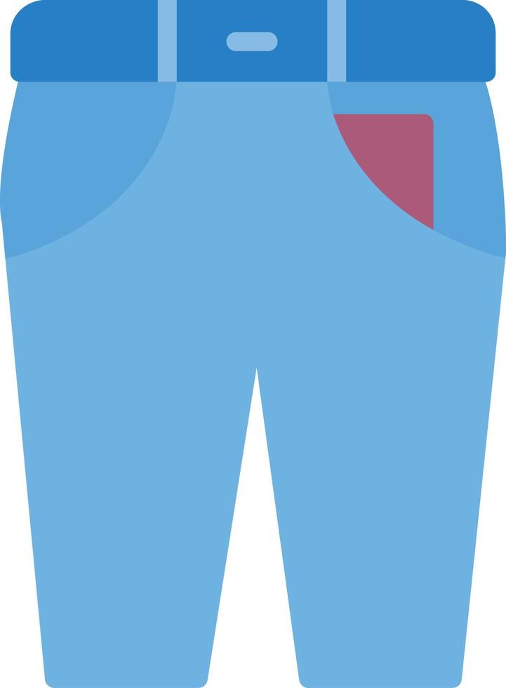 icono de pantalón plano vector