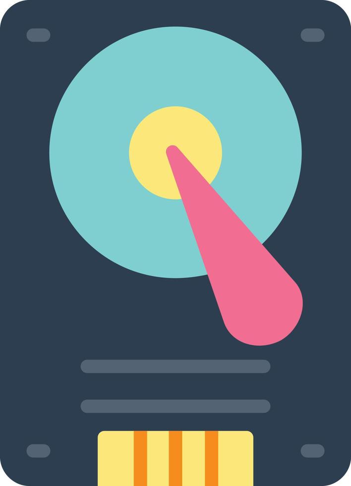 Hard Disk Flat Icon vector