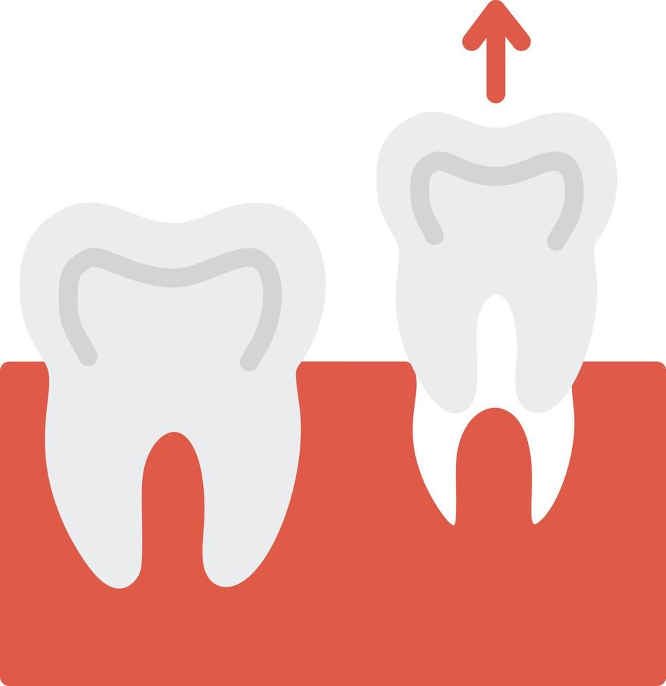 Teeth Remove Flat Icon vector