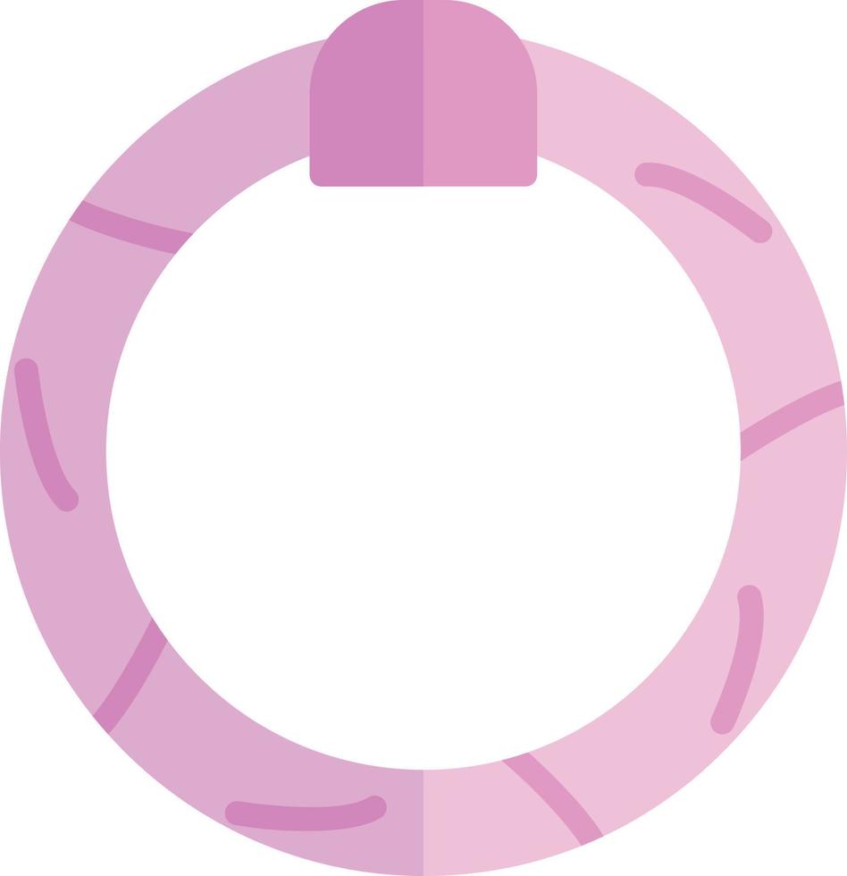 Scrunchie Flat Icon vector