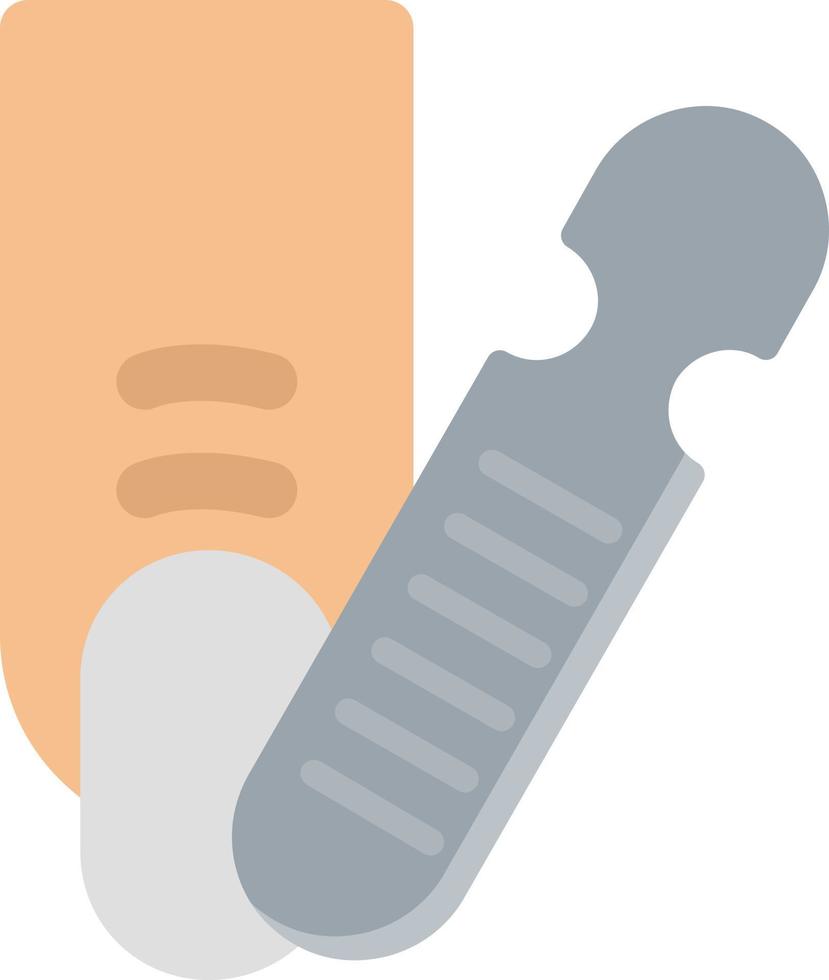 Nail File Flat Icon vector