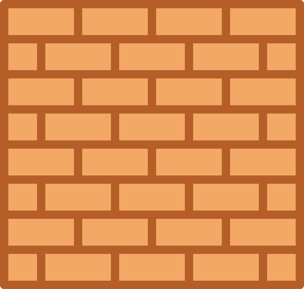 Wall Flat Icon vector