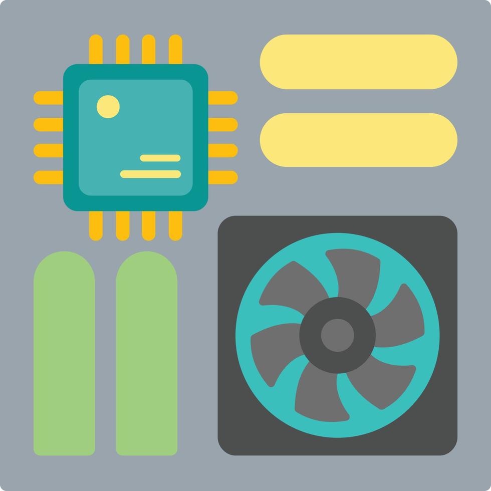 Motherboard Flat Icon vector