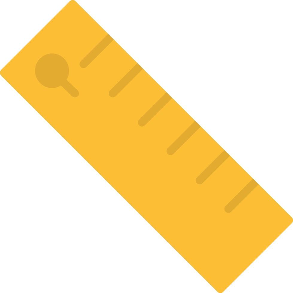 Ruler Flat Icon vector