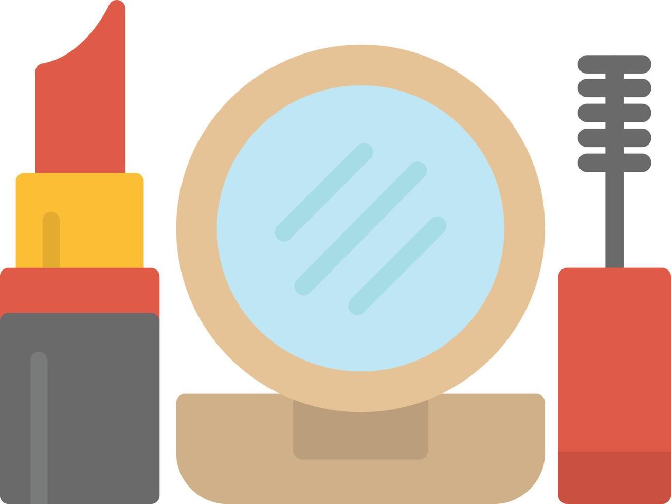 Make Up Kit Flat Icon vector