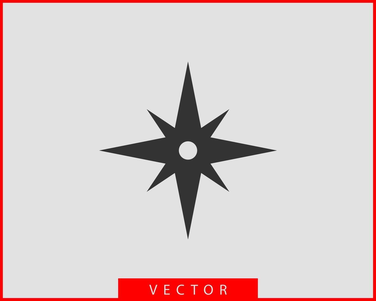 Compass icon vector. Wind rose star navigation. vector