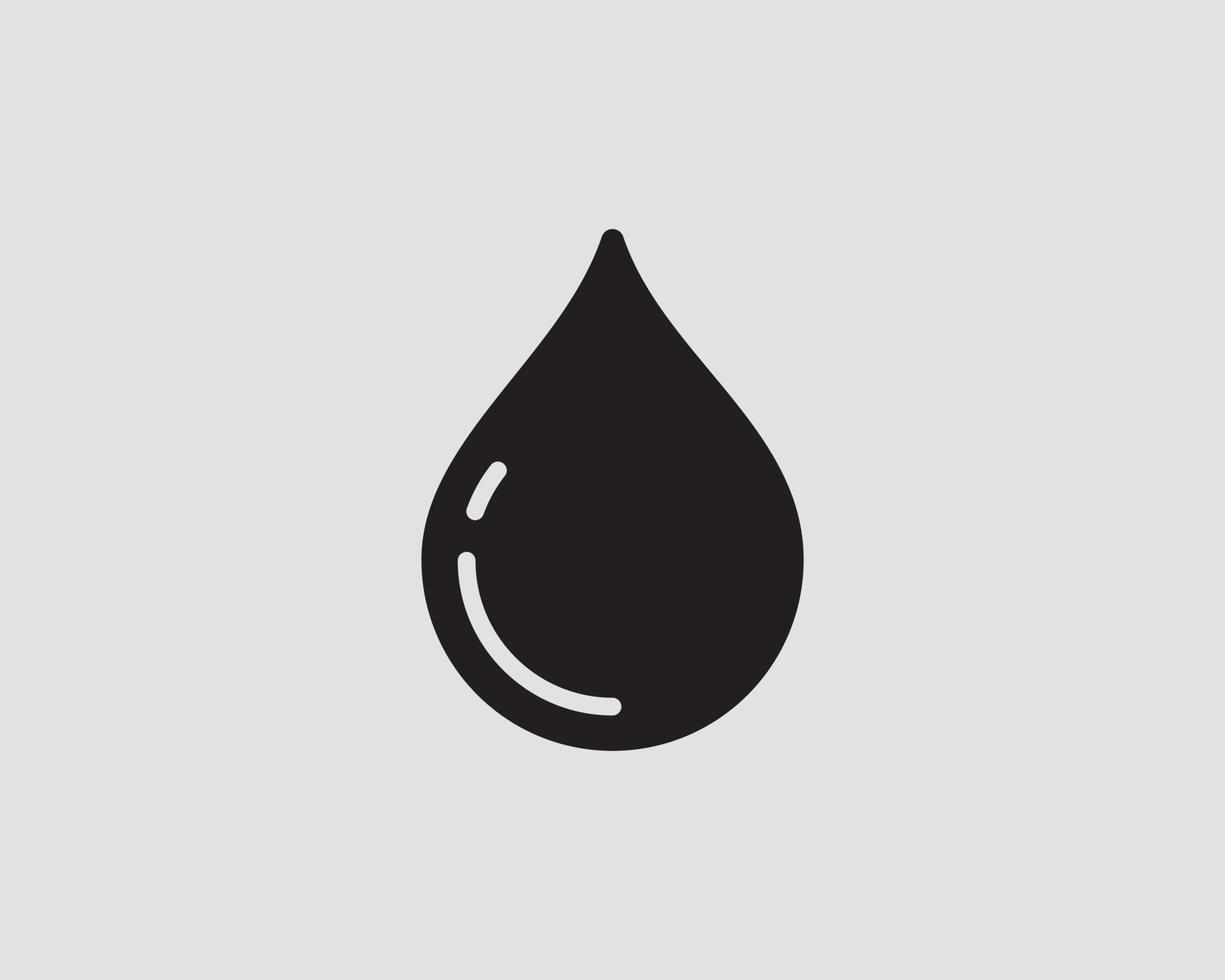 gota agua icono vector aislado elemento de diseño