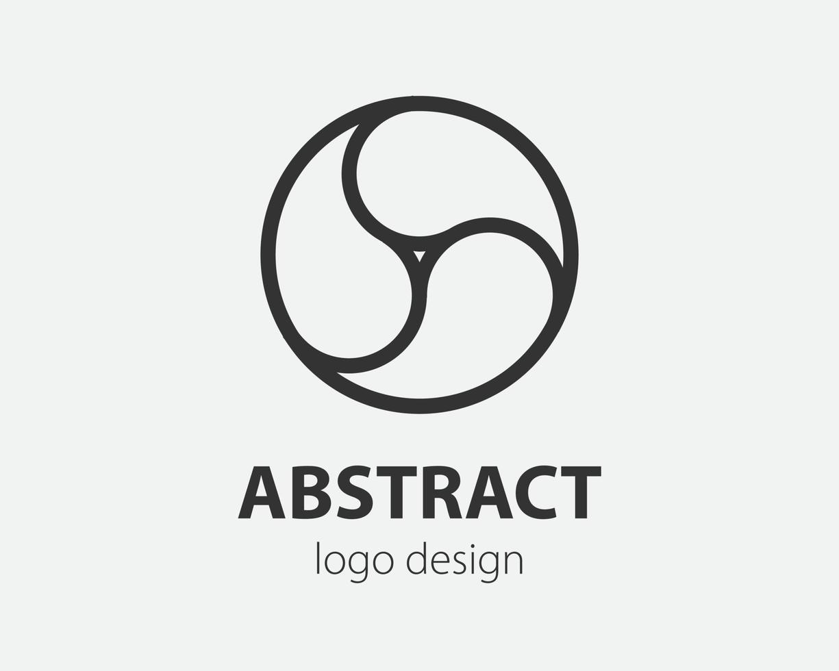 Abstract logo design.Vector logo template. vector