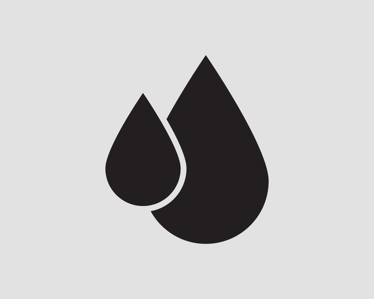 Drop water icon vector isolated design element