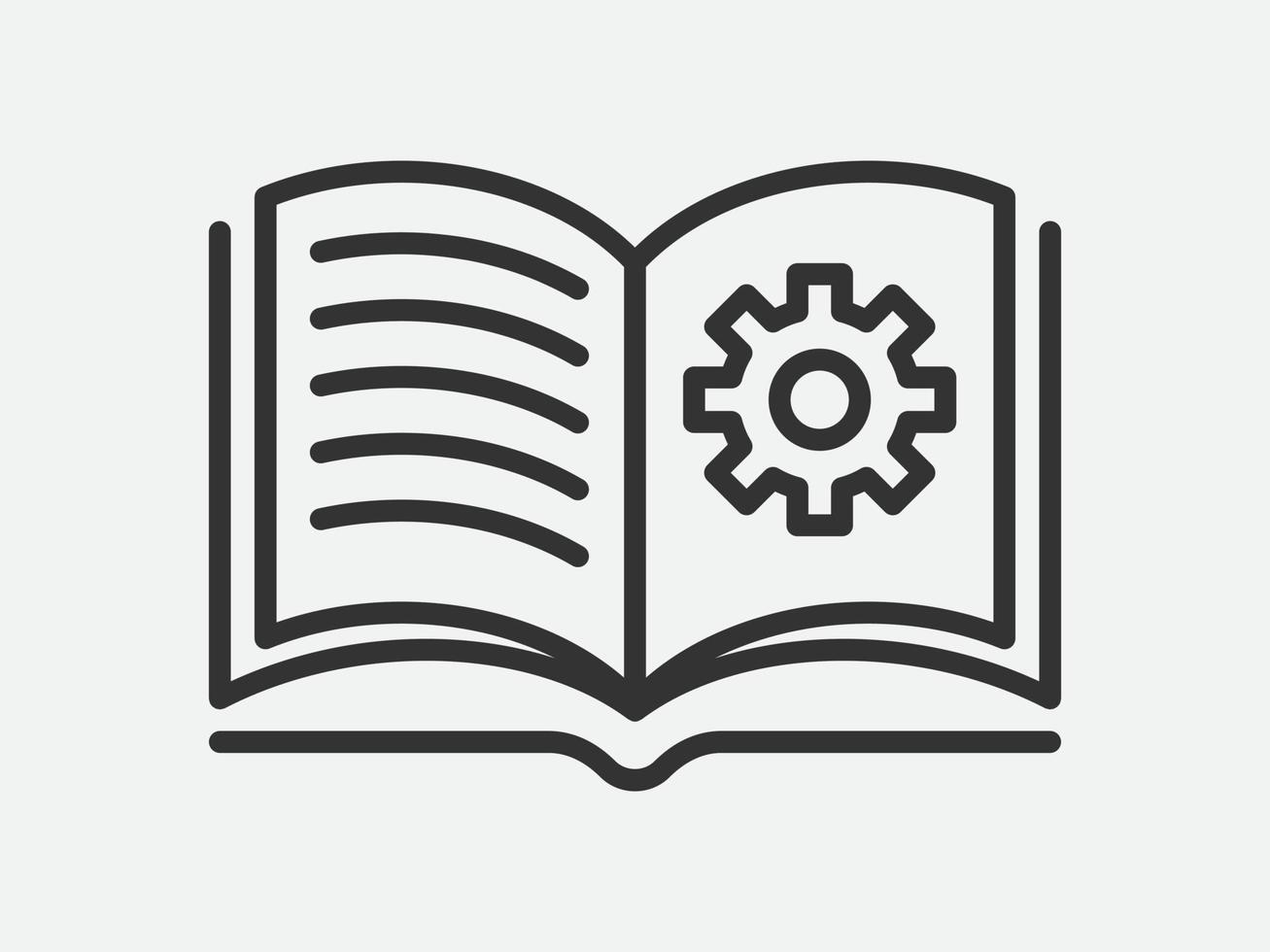 Guide icon vector, user manual. Service information document, instruction. vector