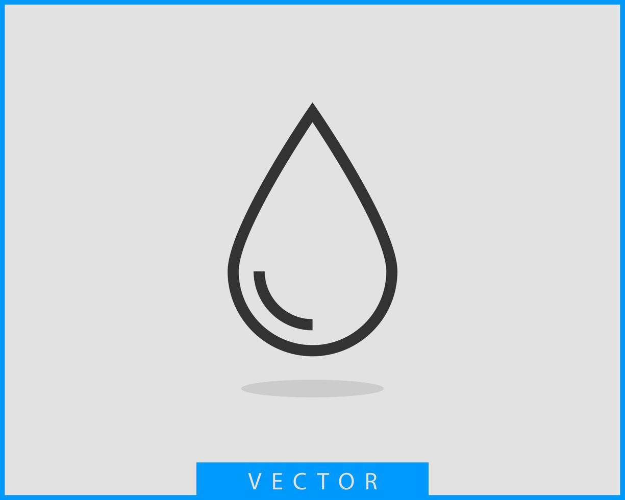 Drop water icon vector isolated design element