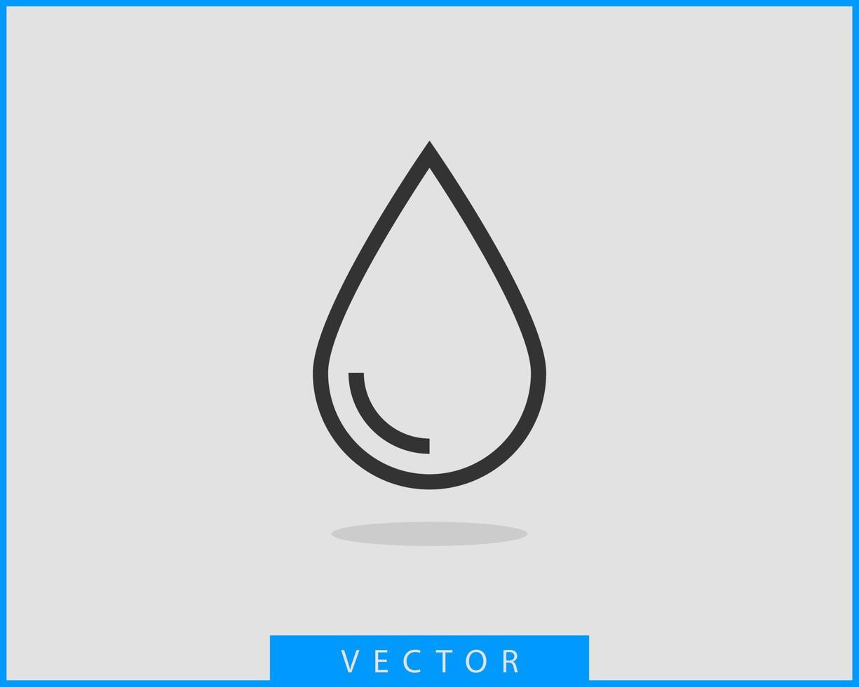 Drop water icon vector isolated design element