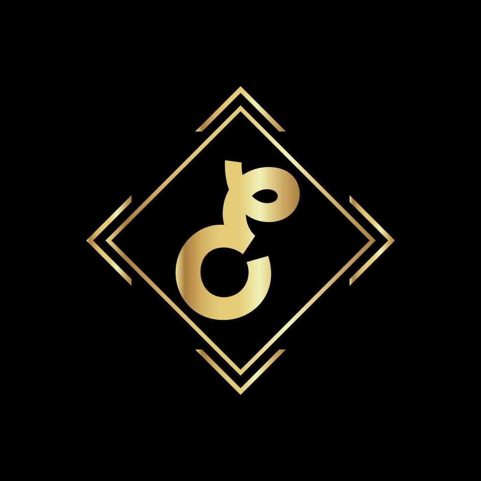 diseño de logotipo de letra e para empresa de moda y belleza y spa. icono de vector de letra e. mi logo dorado