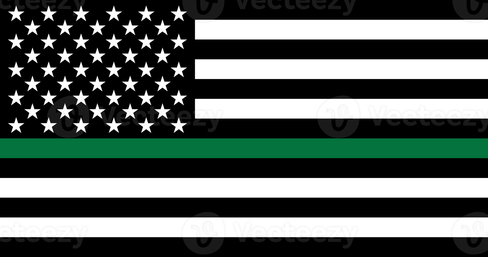 Thin Green Line Flag Illustration 11672061 PNG