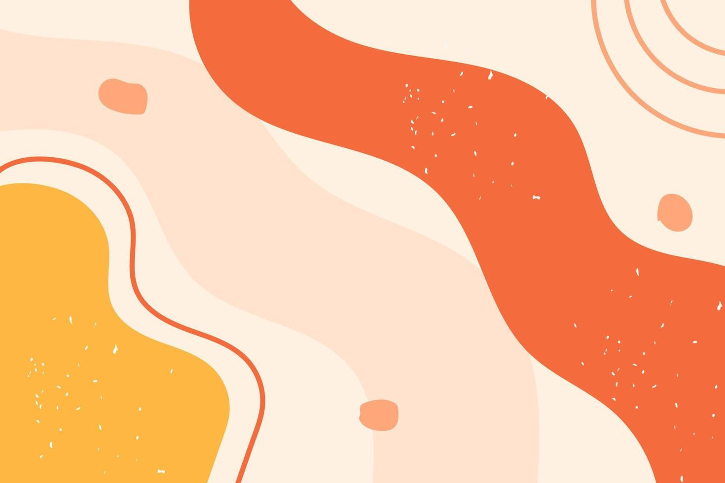 Abstract hand drawn shapes background vector