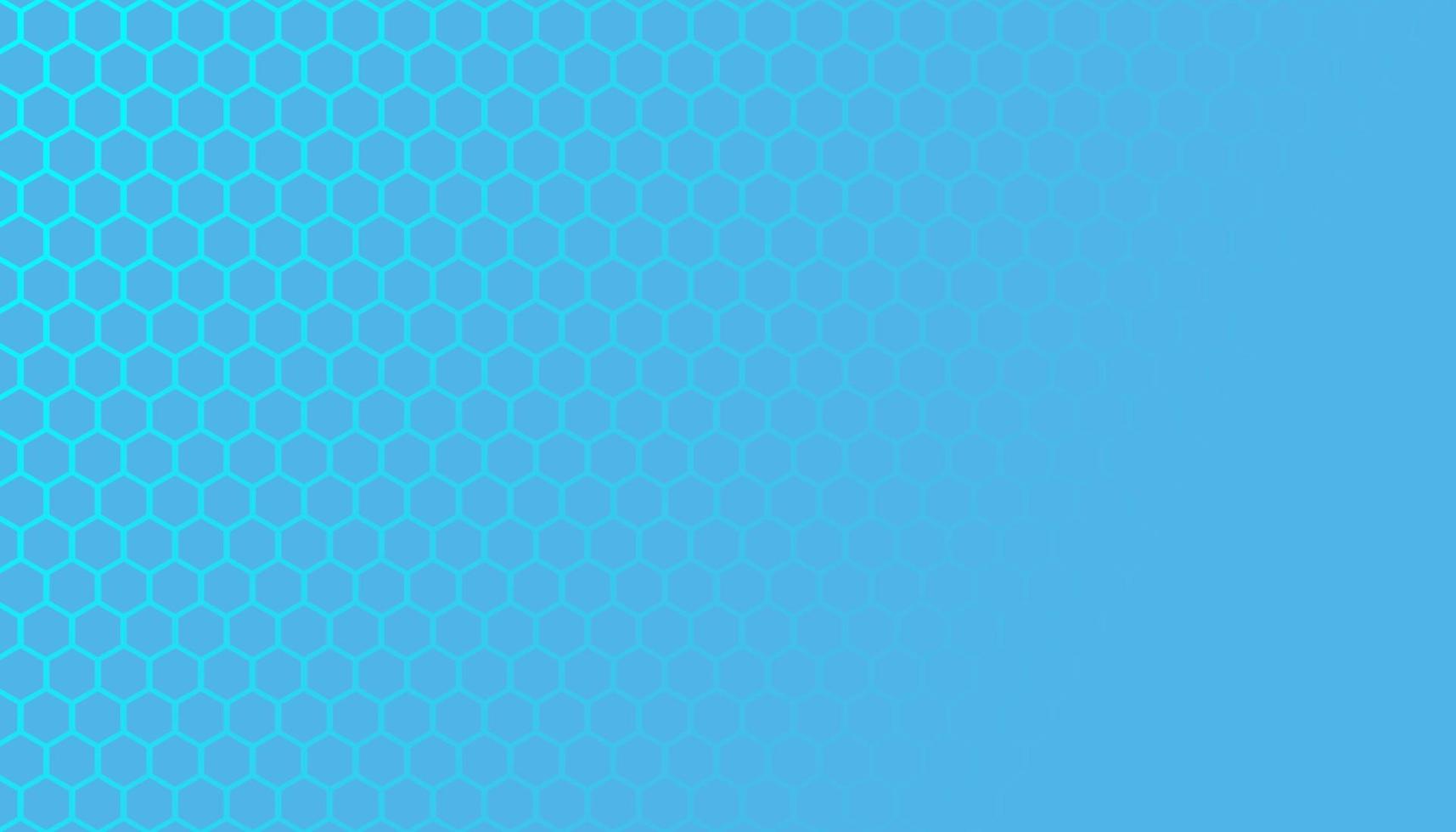 Blue hexagonal honeycomb mesh pattern with text space Vector