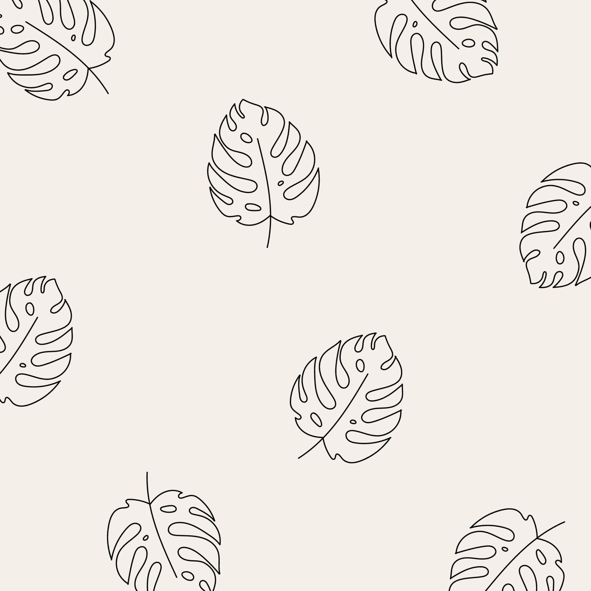 seamless-pattern-of-leaves-and-flowers-background-with-hand-drawn