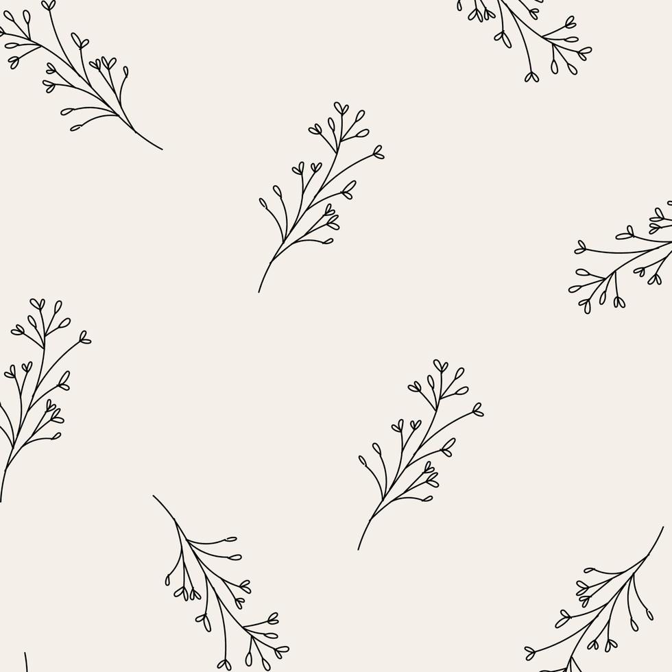 seamless-pattern-of-leaves-and-flowers-background-with-hand-drawn