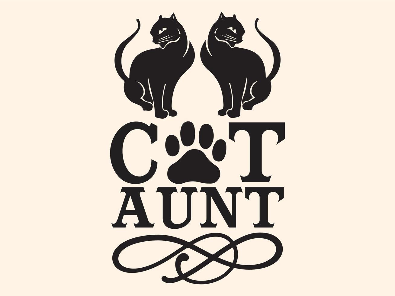 Cat t-shirt design vector file