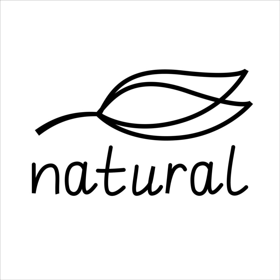 Vector organic leaves icon