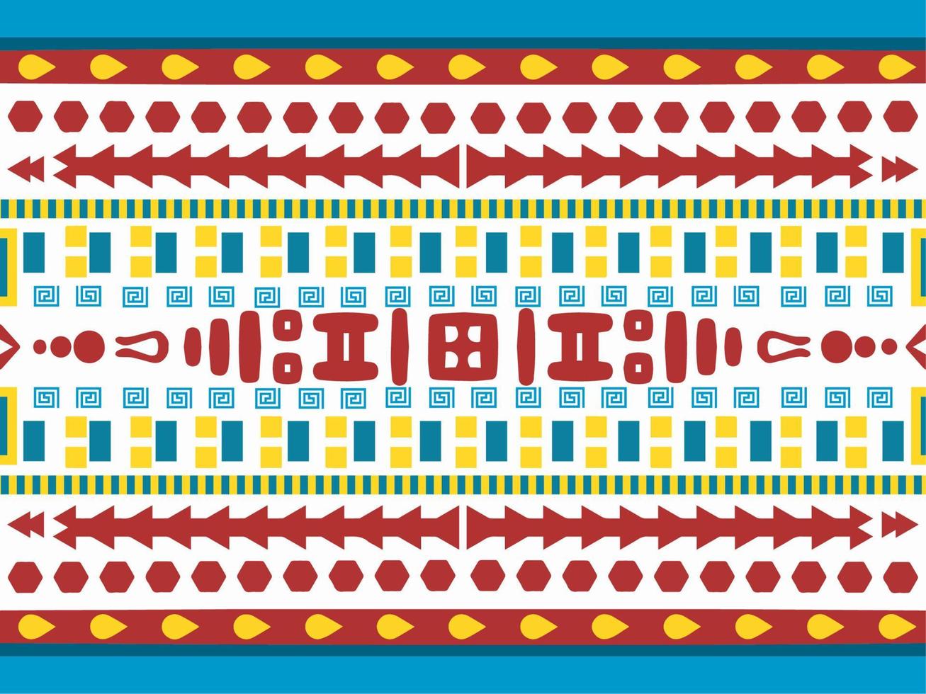 Geometric Seamless Pattern, Tribal Background Style, Ethnic Textile. Ideal for Fabric printing or home decor. vector