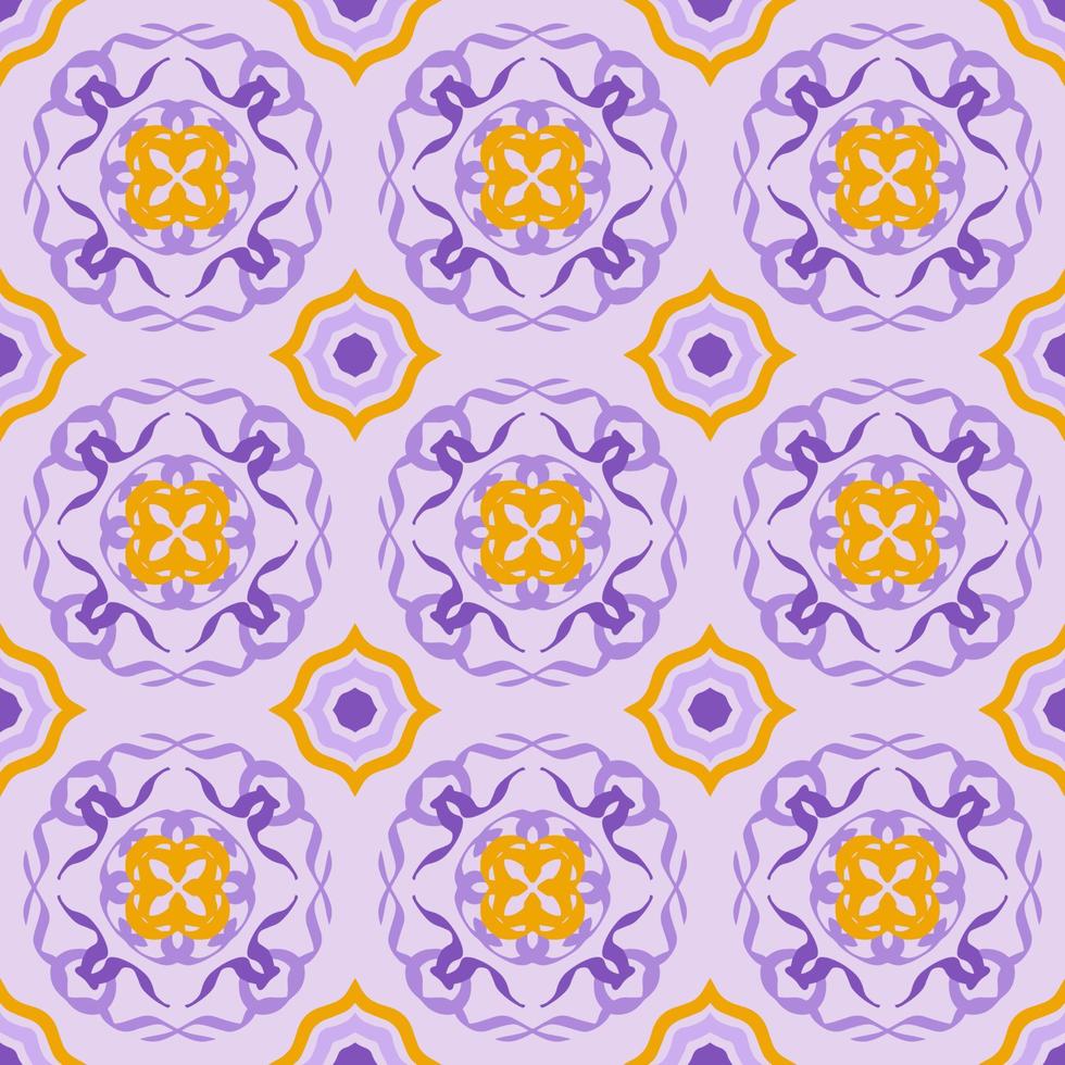 patrón transparente de colores con forma tribal. diseñado en ikat, boho, azteca, folk, motivo, estilo árabe de lujo. ideal para prendas de tela, cerámica, papel pintado. ilustración vectorial vector