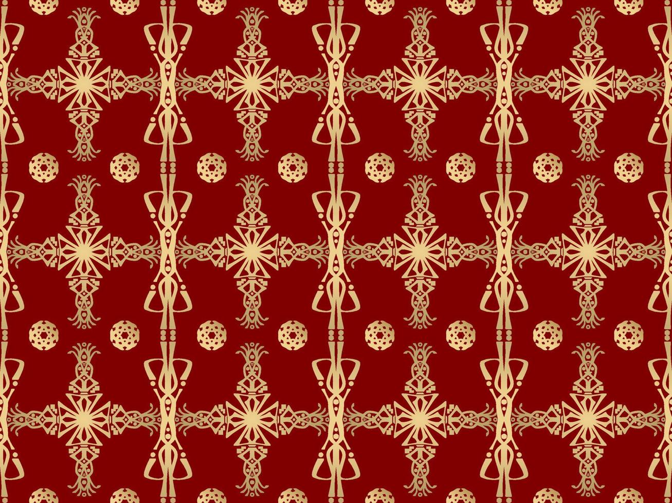 Elegant Geometric Seamless Pattern with Tribal Shape. Designed in Ikat, Boho, Aztec, Folk, Motif, Luxury Arabic Style. Ideal for Fabric Garment, Ceramics, Wallpaper. Vector Illustration