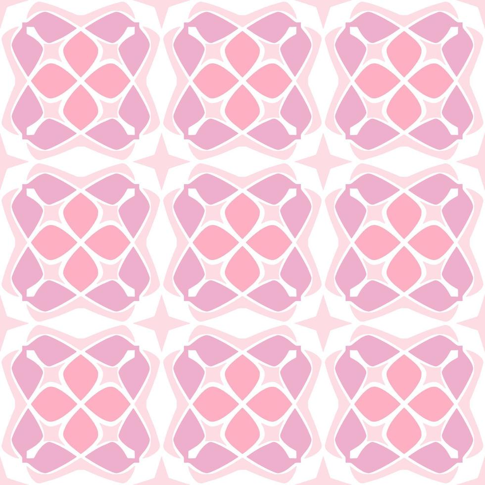 patrón transparente rosa pastel con forma tribal. patrón diseñado en ikat, azteca, marroquí, tailandés, estilo árabe de lujo. ideal para prendas de tela, cerámica, papel pintado. ilustración vectorial vector