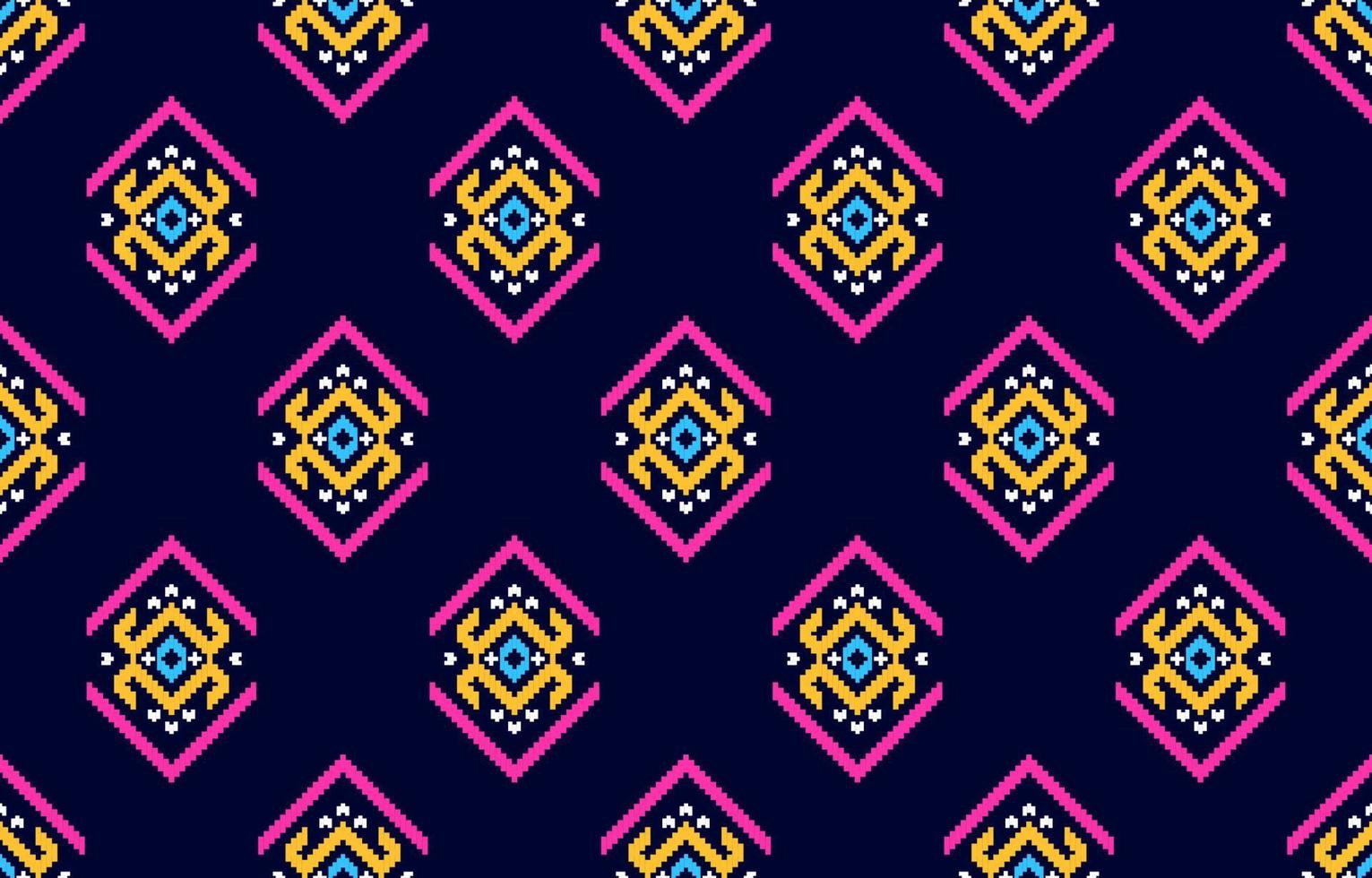 étnico geométrico de patrones sin fisuras tradicional. hermoso estilo tribal de tela. vector