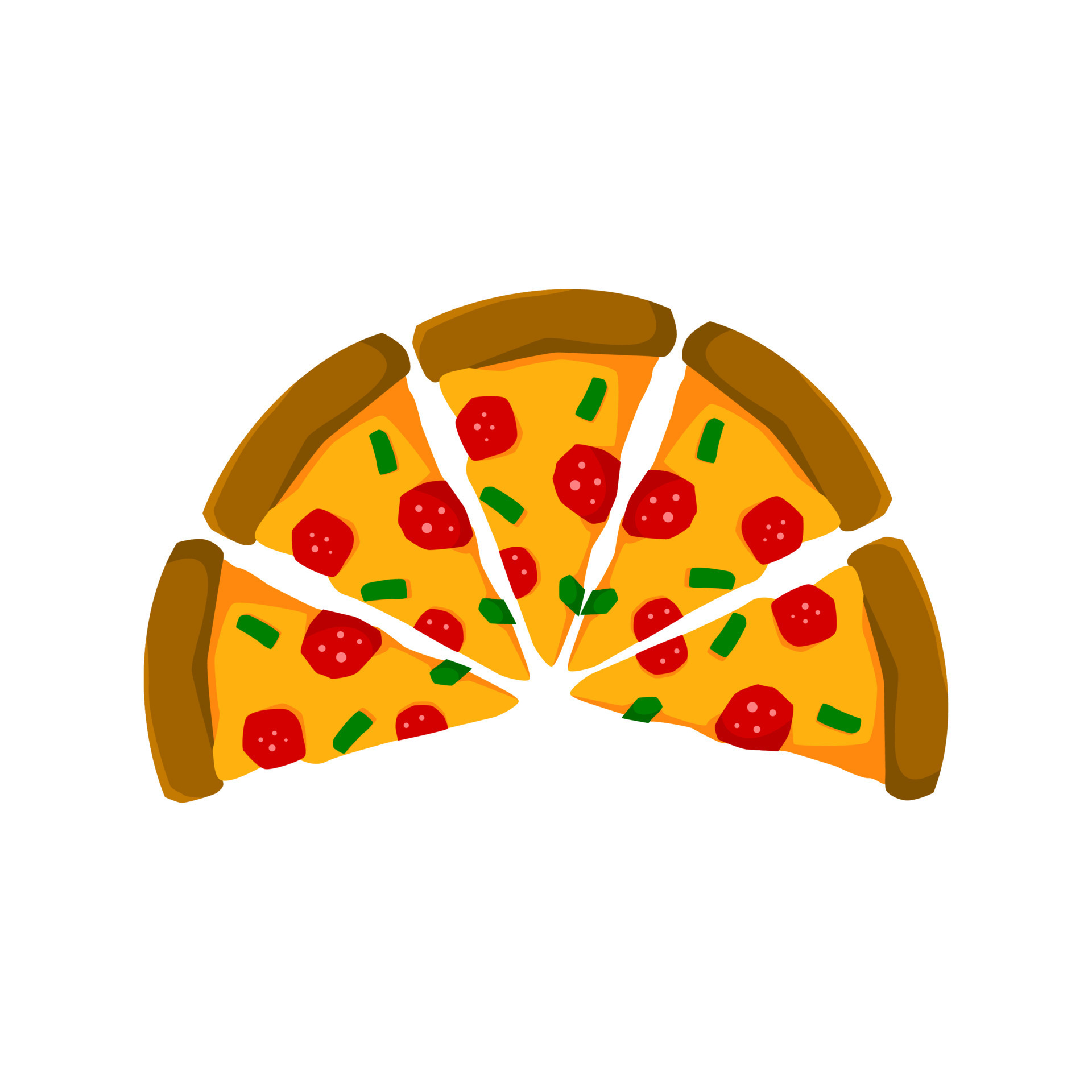 rebanada de una ilustración de pizza. plantilla gráfica de vector de