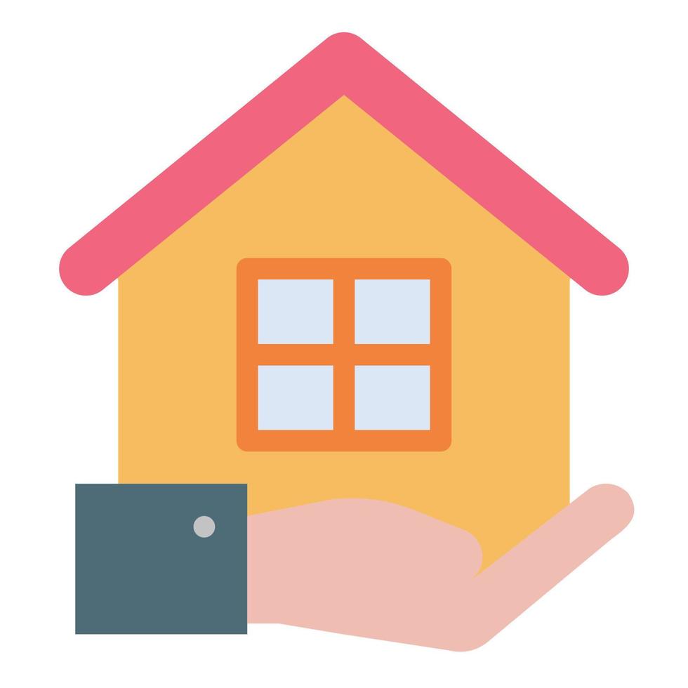 real estate flat color icon vector