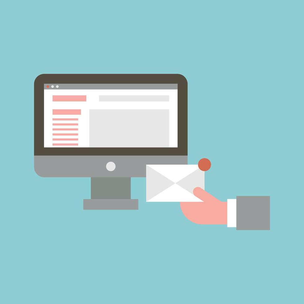 Flat Design Illustration Of An Email 11674792 Vector Art At Vecteezy Flat Design Illustration Of An Email 11674792 Vector Art At Vecteezy