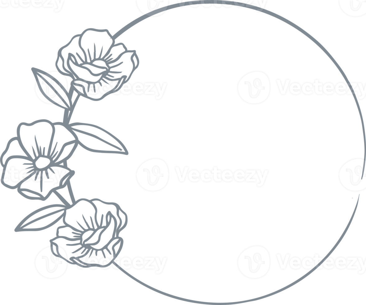 arte de molduras florais png