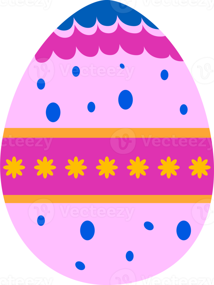 diseño de colección de huevos de pascua png