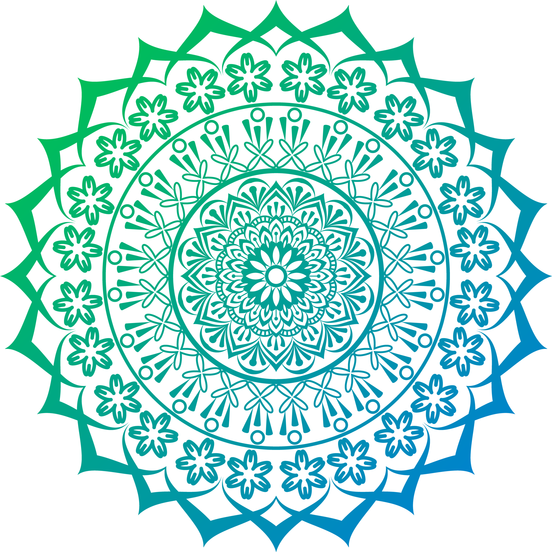 motif géométrique de mandalas, mandala chaud, fleur de vie arc-en-ciel avec  lotus, fleur de vie en lotus 9662333 PNG