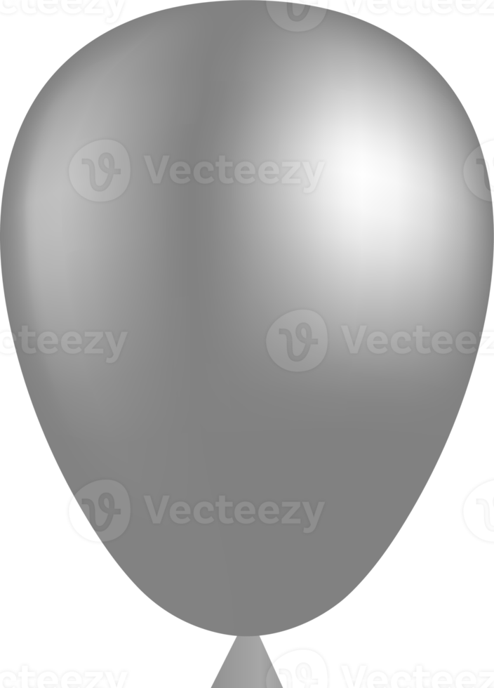 Elegant silver balloon png