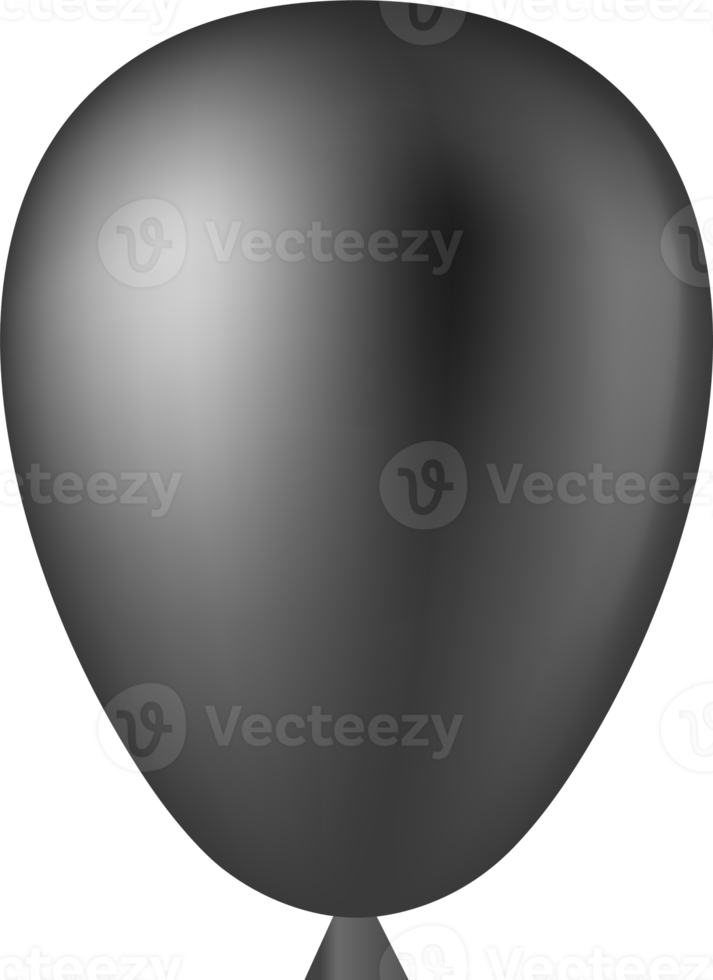 élégant ballon noir png