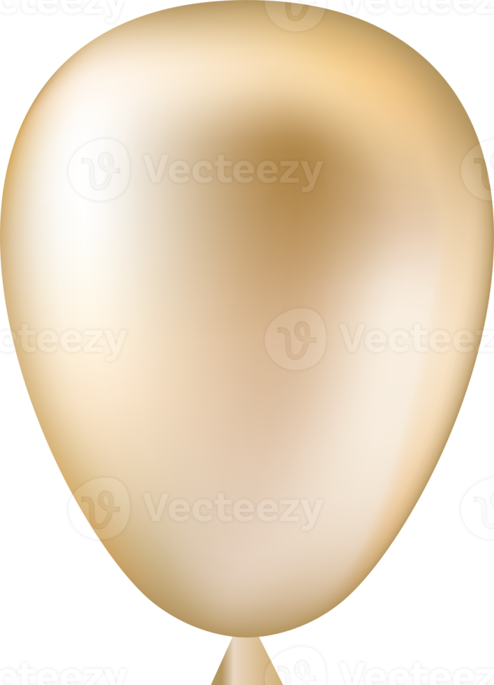 balão dourado elegante png