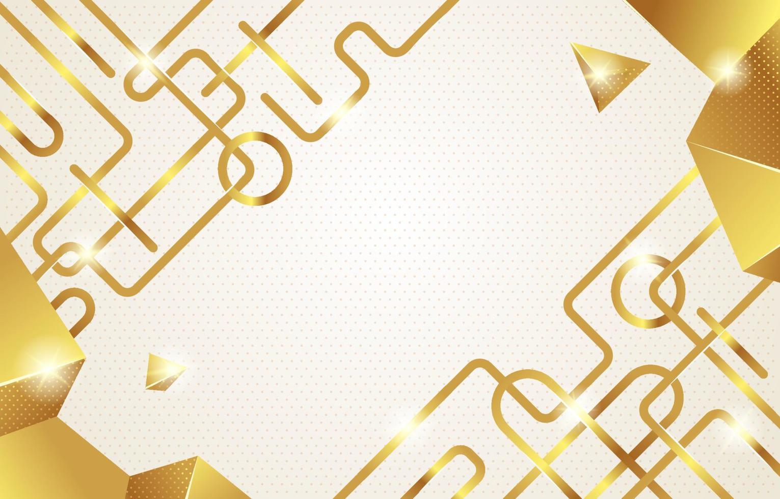 Gold White Lines Background vector