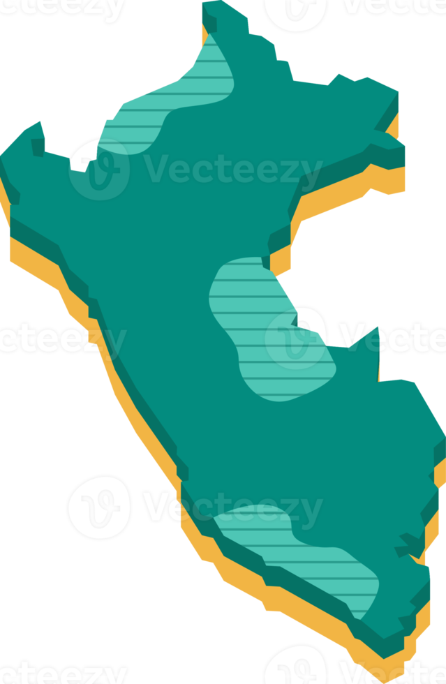 3d map of Peru png