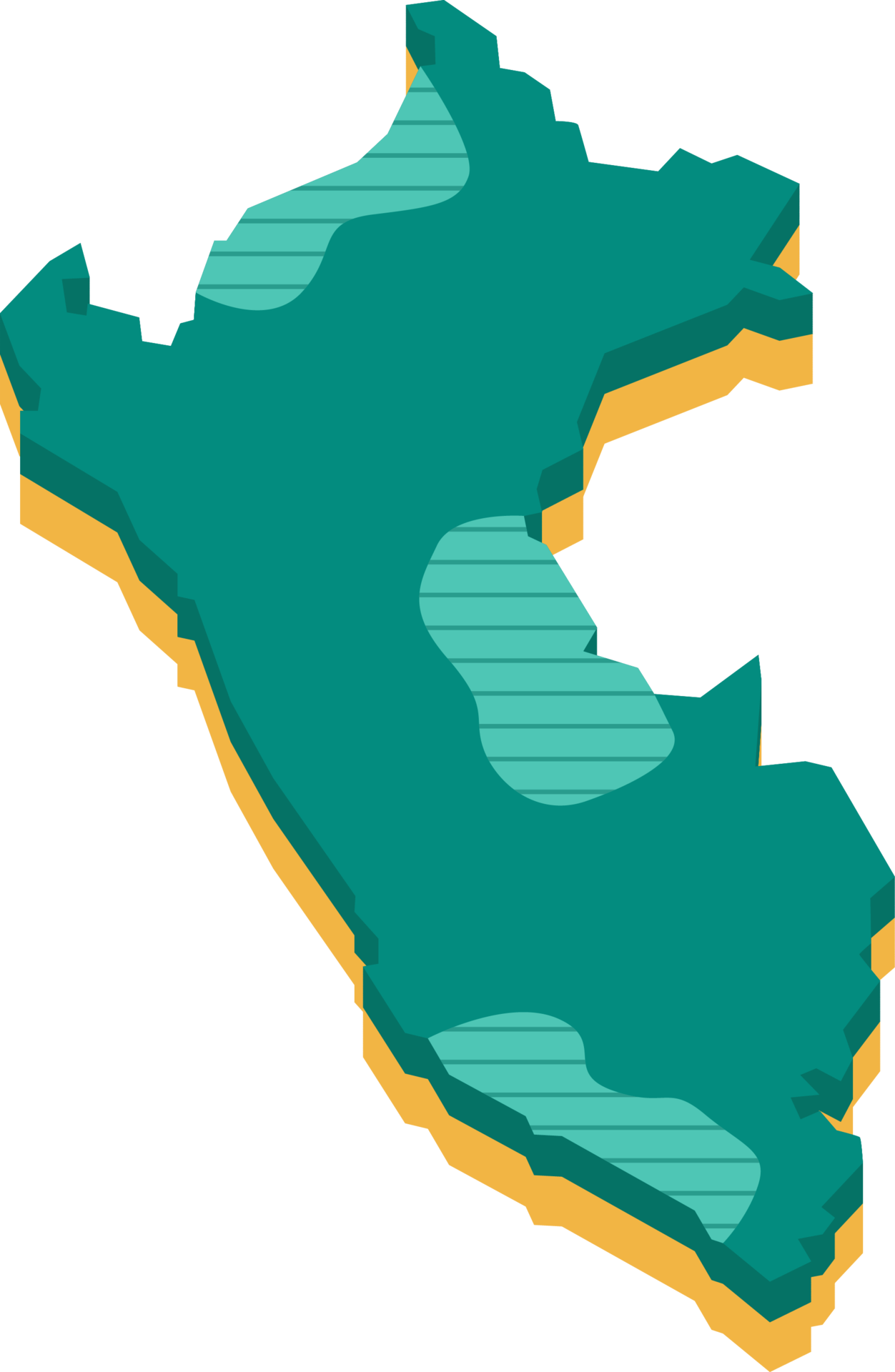 mapa 3d de peru 11675528 PNG