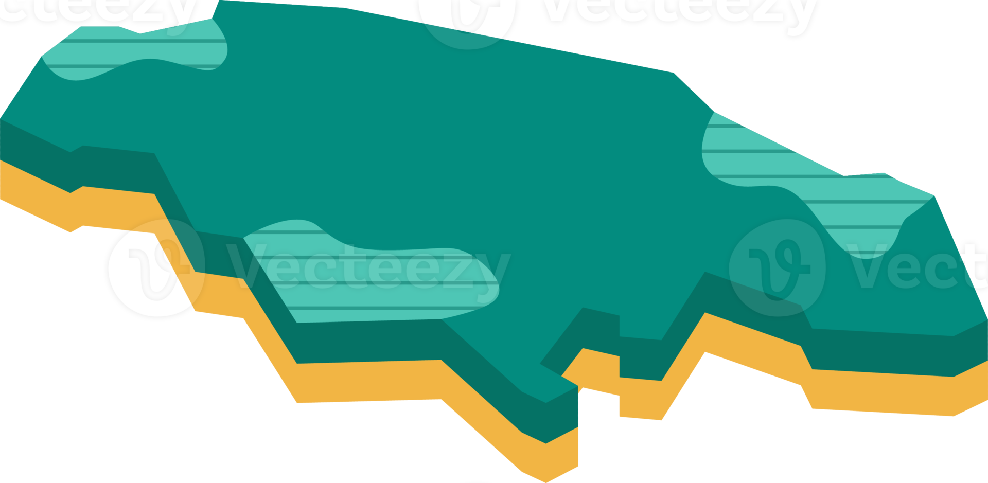 mapa 3d de jamaica png