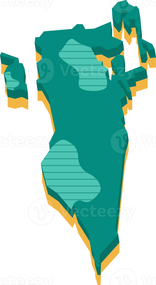 3d map of Bahrain png