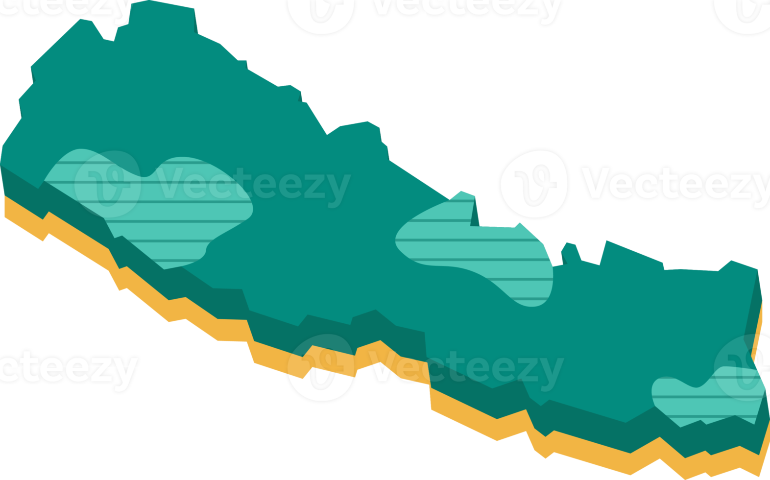 3d map of Nepal png