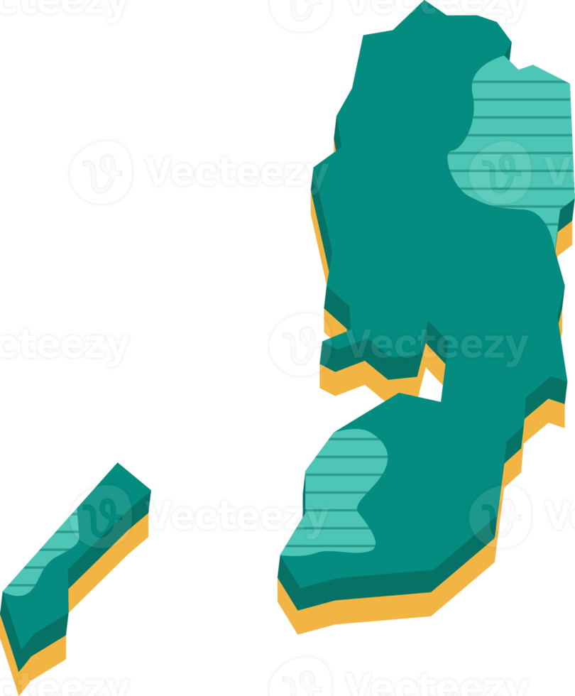 3d map of State of Palestine png